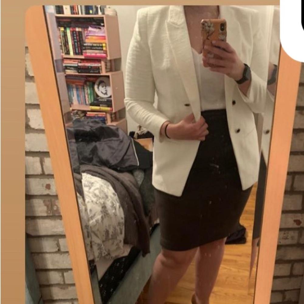 White work blazer